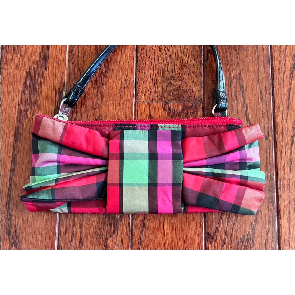 GapKids Girls Wristlet Silk Plaid Bow Wristlet